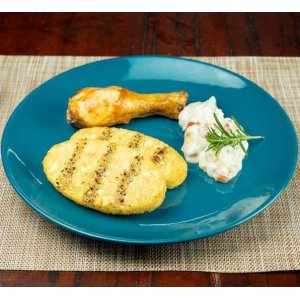  Hash Brown Tradicional Bem Brasil na brasa com maionese e frango assado