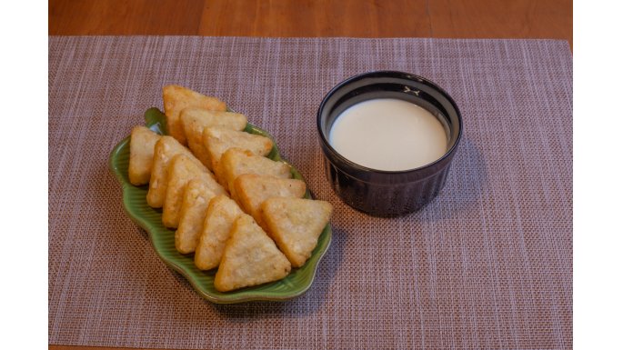 Mini Hash Brown Bem Brasil com queijo fundido