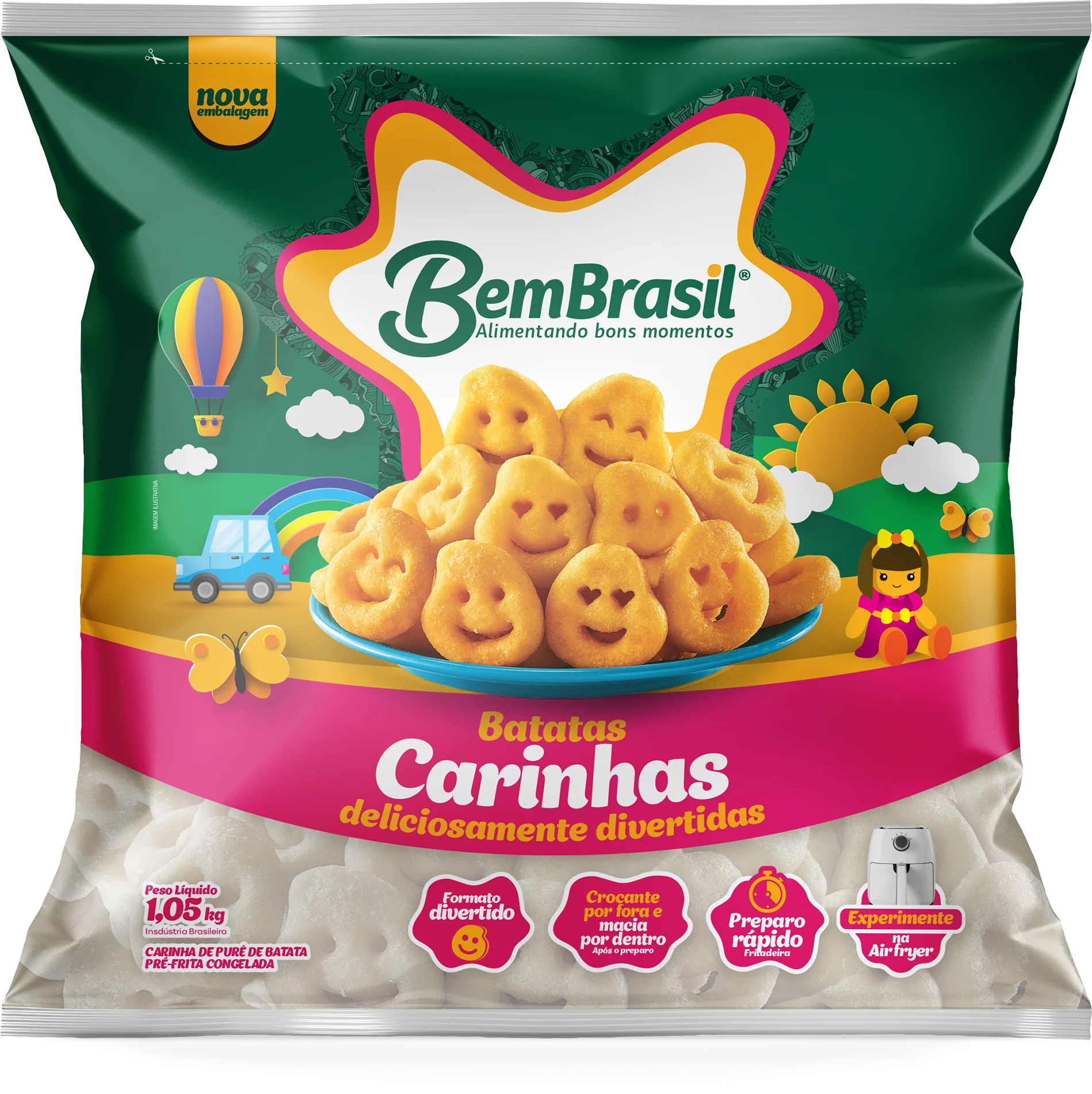 Embalagens - Batata Carinhas 