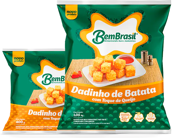 Embalagens - Dadinho de Batata com toque de Queijo
